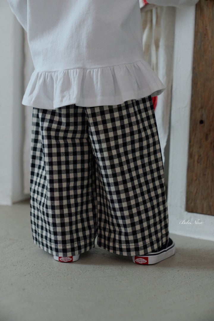 韓國童裝 26秋| BN48 Page Check Pants 長褲 (75-115)