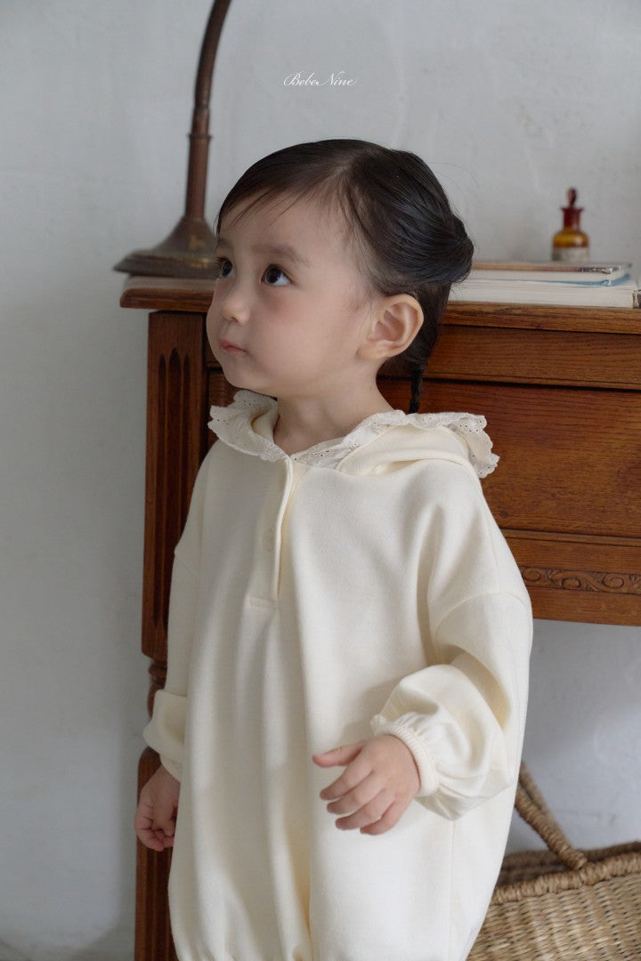 韓國童裝 26秋| BN53 Lace Hood Suit 連帽包屁衣 (12M-24M)