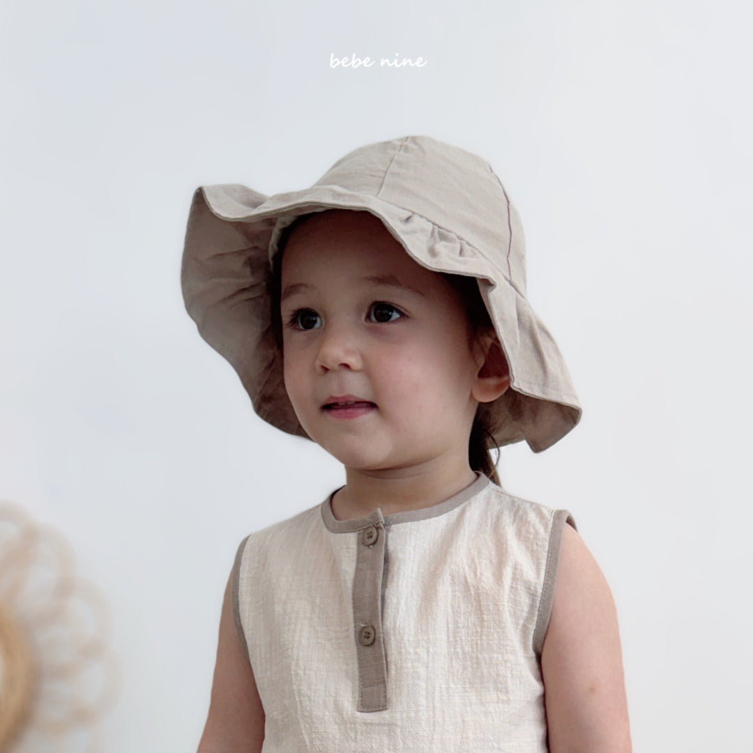 韓國童裝 25夏| BN25201 Linen Bucket Hat #同品牌4件85折