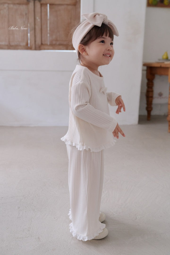 韓國童裝 26秋| BN40 Lilly Frill Set 套裝 (75-115)
