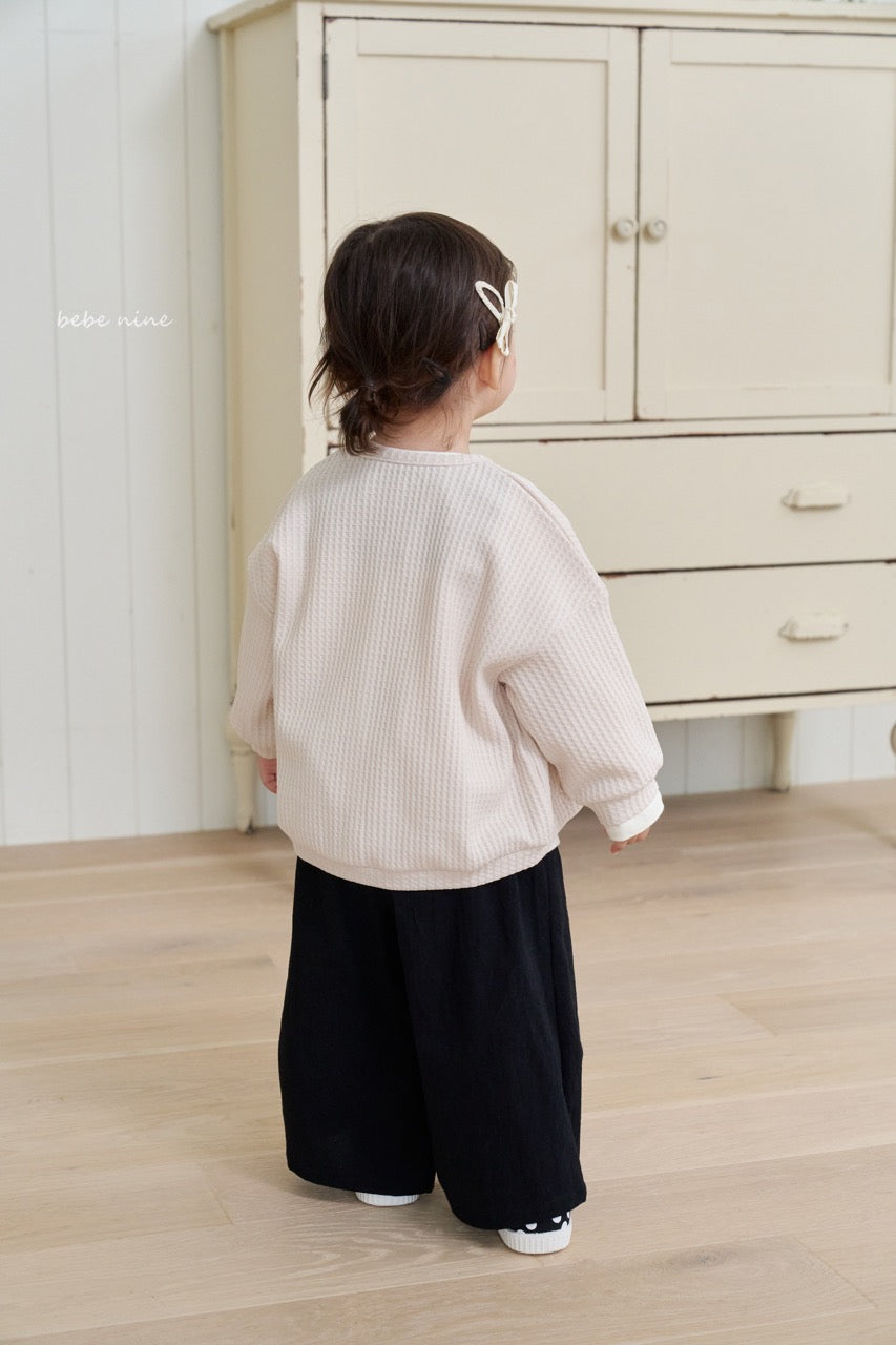 韓國童裝 25秋| BN25366 COCO WAFFLE CARDIGAN