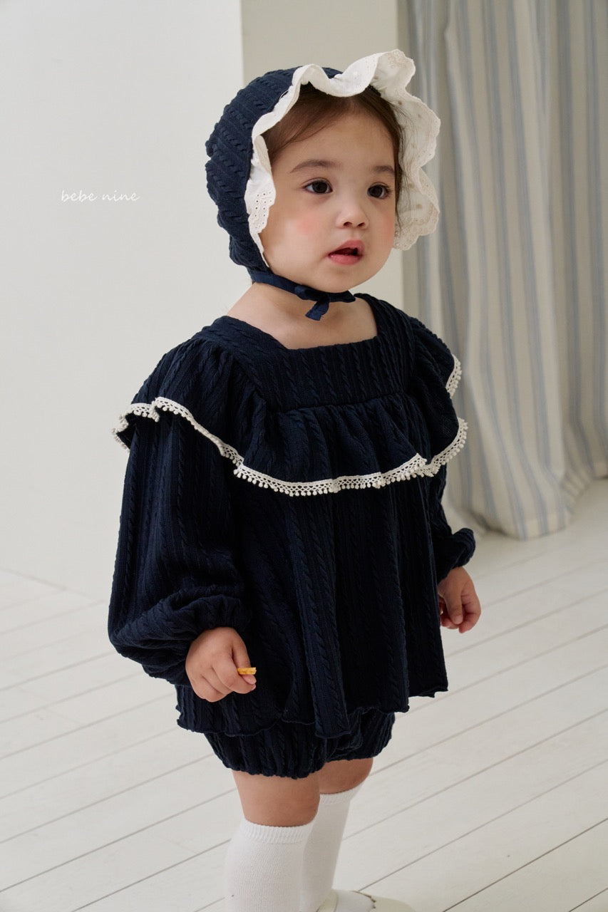 韓國童裝 25秋| BN25368 MIEL KNIT BLOOMER SET