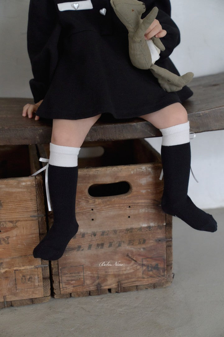 韓國童裝 26秋| BN63 Nine Ribbon Half Stockings Set 中筒襪(2雙裝) (S-L)