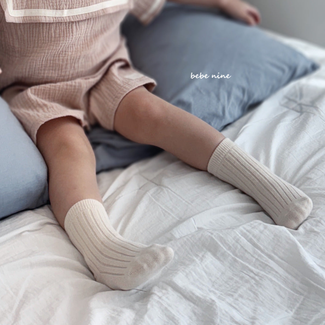 韓國童裝 26秋| BN68 Butter Knee Socks Set 膝上襪(4雙裝) (S-M)