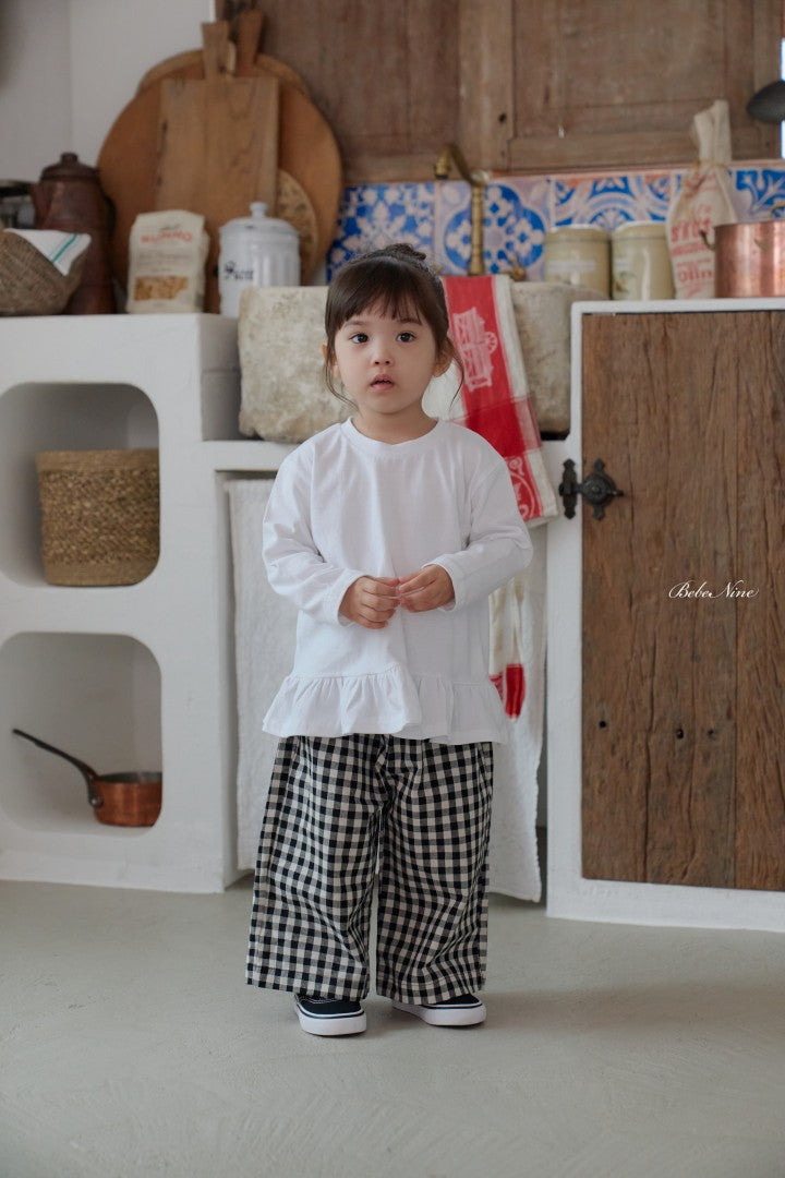 韓國童裝 26秋| BN55 Basic Frill Plain Tee 上衣 (75-115)