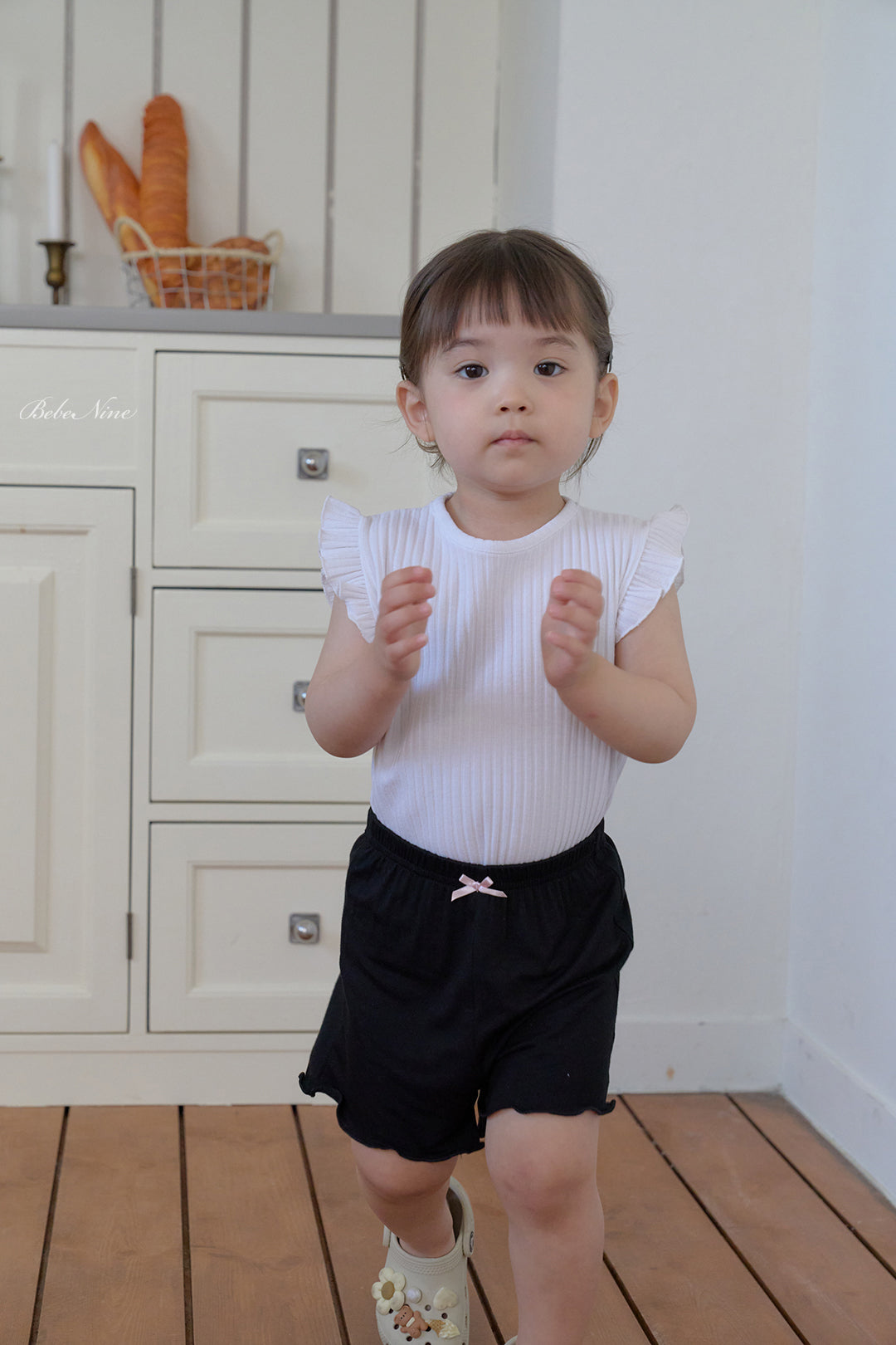 韓國童裝 26夏| BN47 Span Frill Leggings 彈性荷葉邊內搭褲