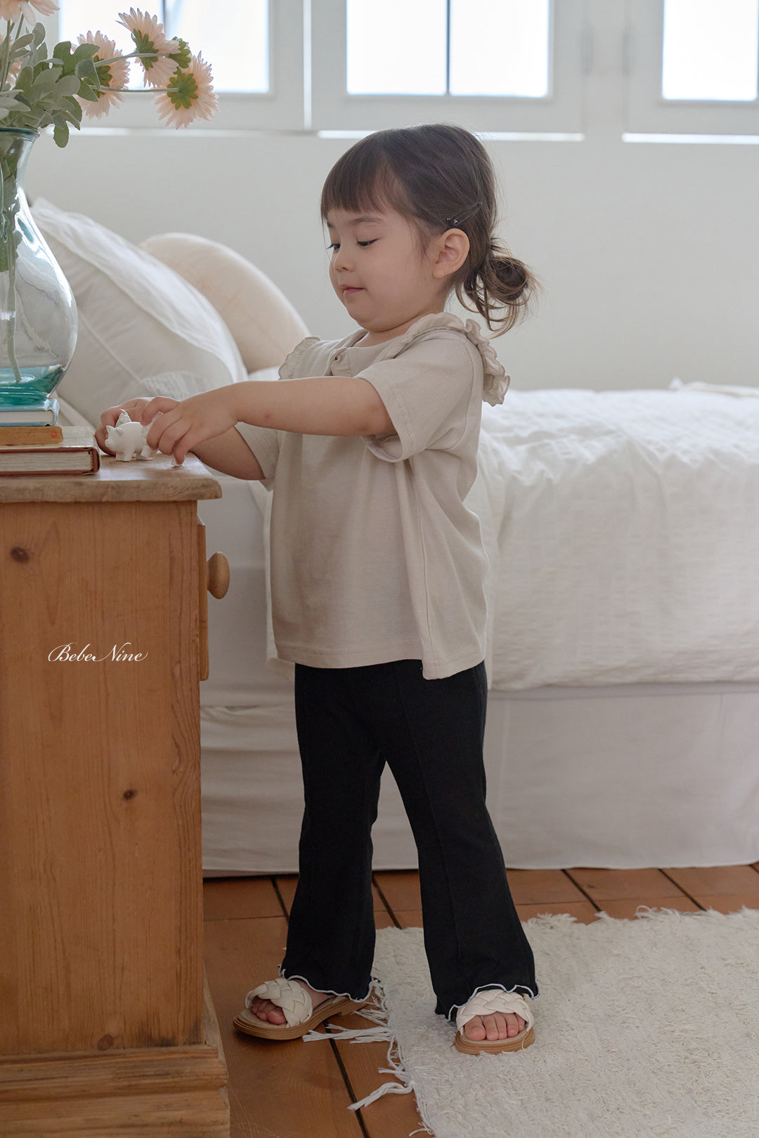 韓國童裝 26夏| BN44 Edge Flared Pants 邊緣喇叭褲