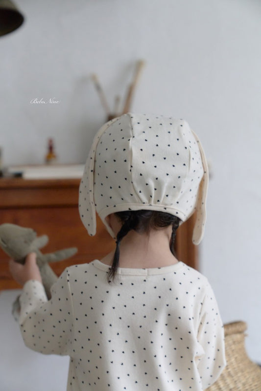 韓國童裝 26秋| BN13 Rib Dot Bonnet 帽子 (FREE)