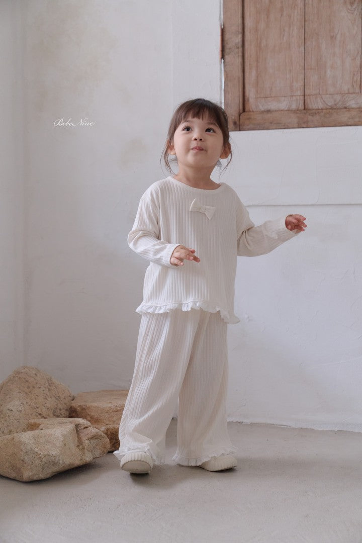 韓國童裝 26秋| BN40 Lilly Frill Set 套裝 (75-115)