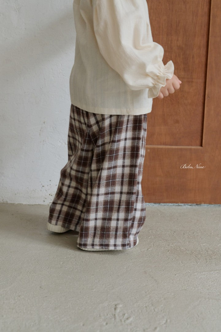 韓國童裝 26秋| BN47 Reni Check Pants 長褲 (75-115)