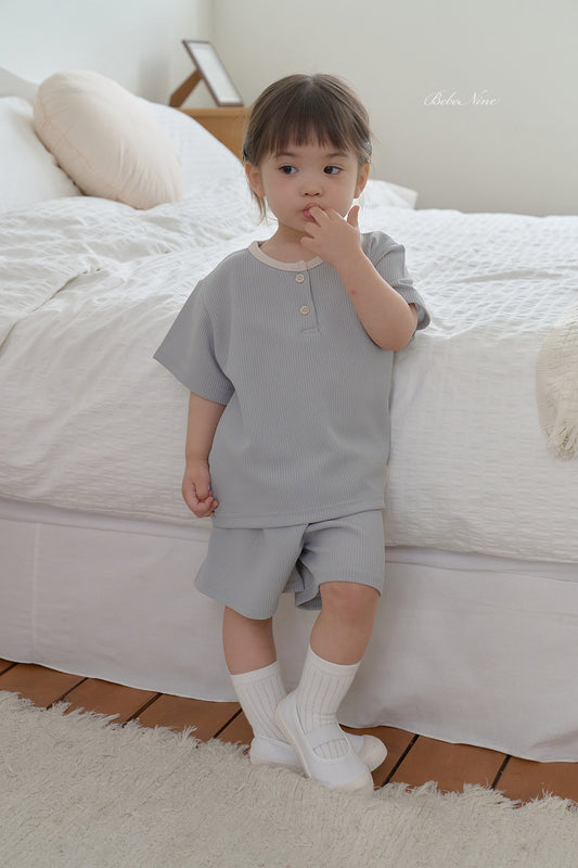 韓國童裝 26夏| BN31 Carrie Waffle Set 凱莉華夫格套裝