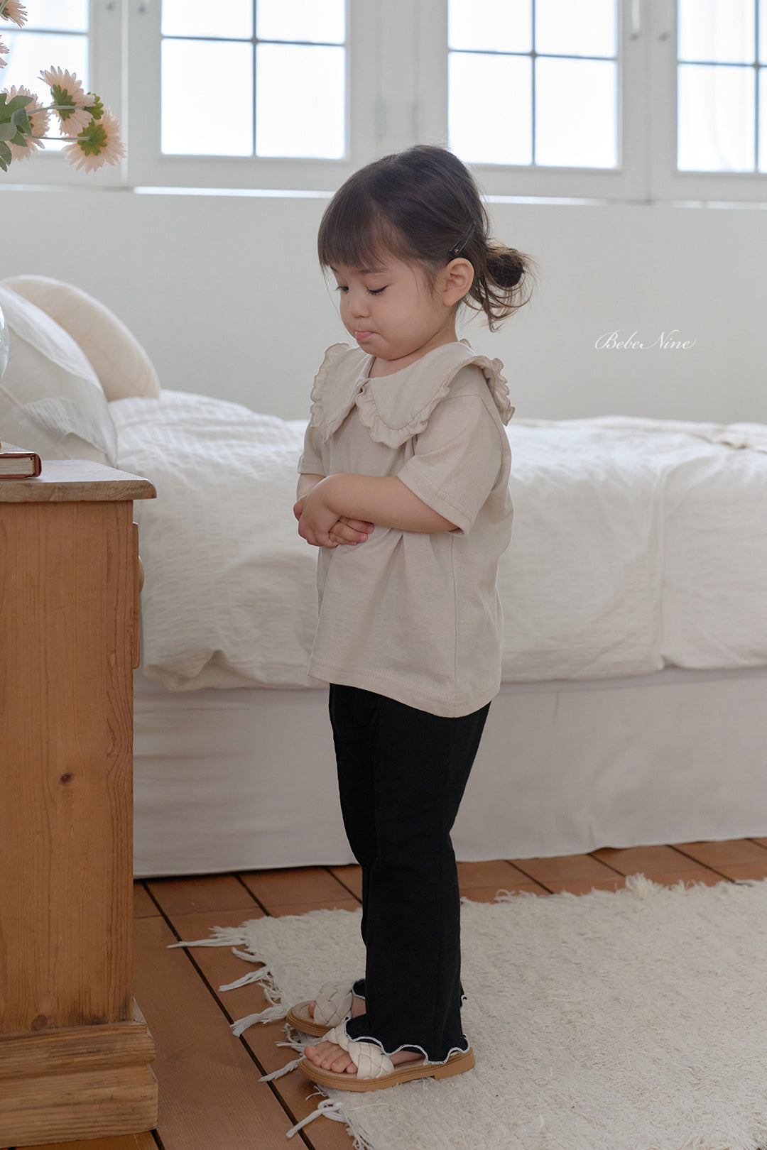 韓國童裝 26夏| BN44 Edge Flared Pants 邊緣喇叭褲