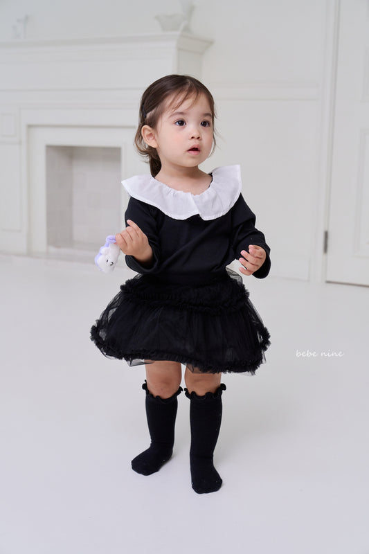 韓國童裝 25秋冬| BN25403 Nine Frill Knee Socks