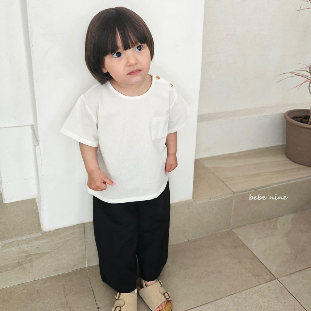 韓國童裝 25夏| BN25271 LEON BUTTOM TEE #同品牌4件85折
