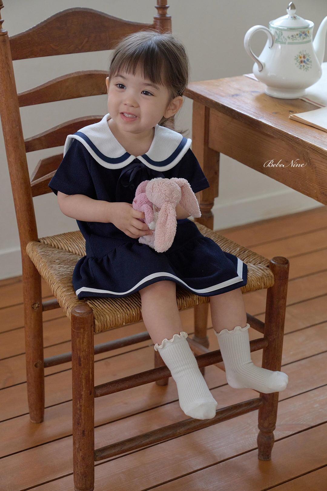 韓國童裝 26夏| BN52 Nine Frill Half Stockings Set (3p) Nine 荷葉邊半截襪套裝(3入)