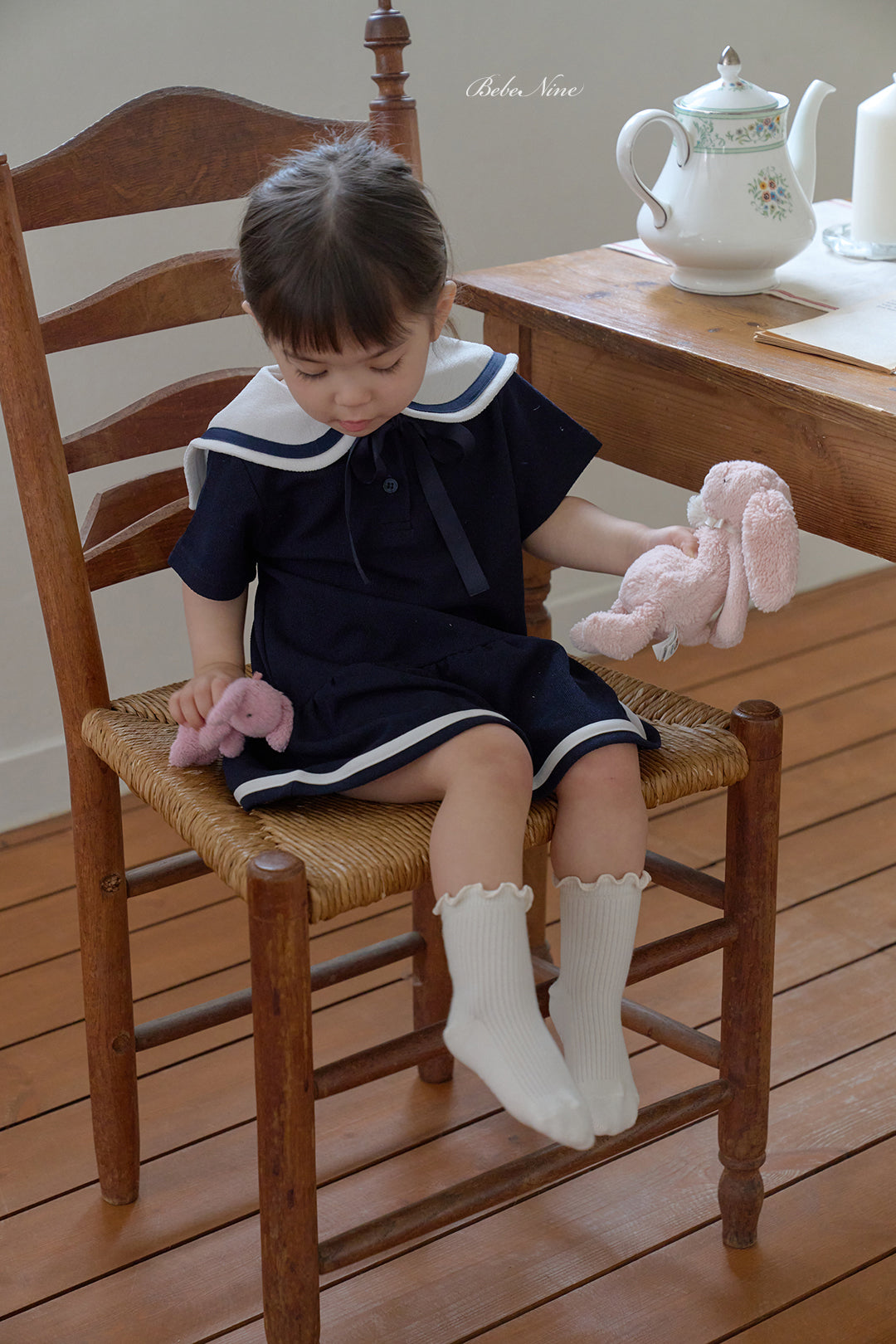 韓國童裝 26夏| BN52 Nine Frill Half Stockings Set (3p) Nine 荷葉邊半截襪套裝(3入)