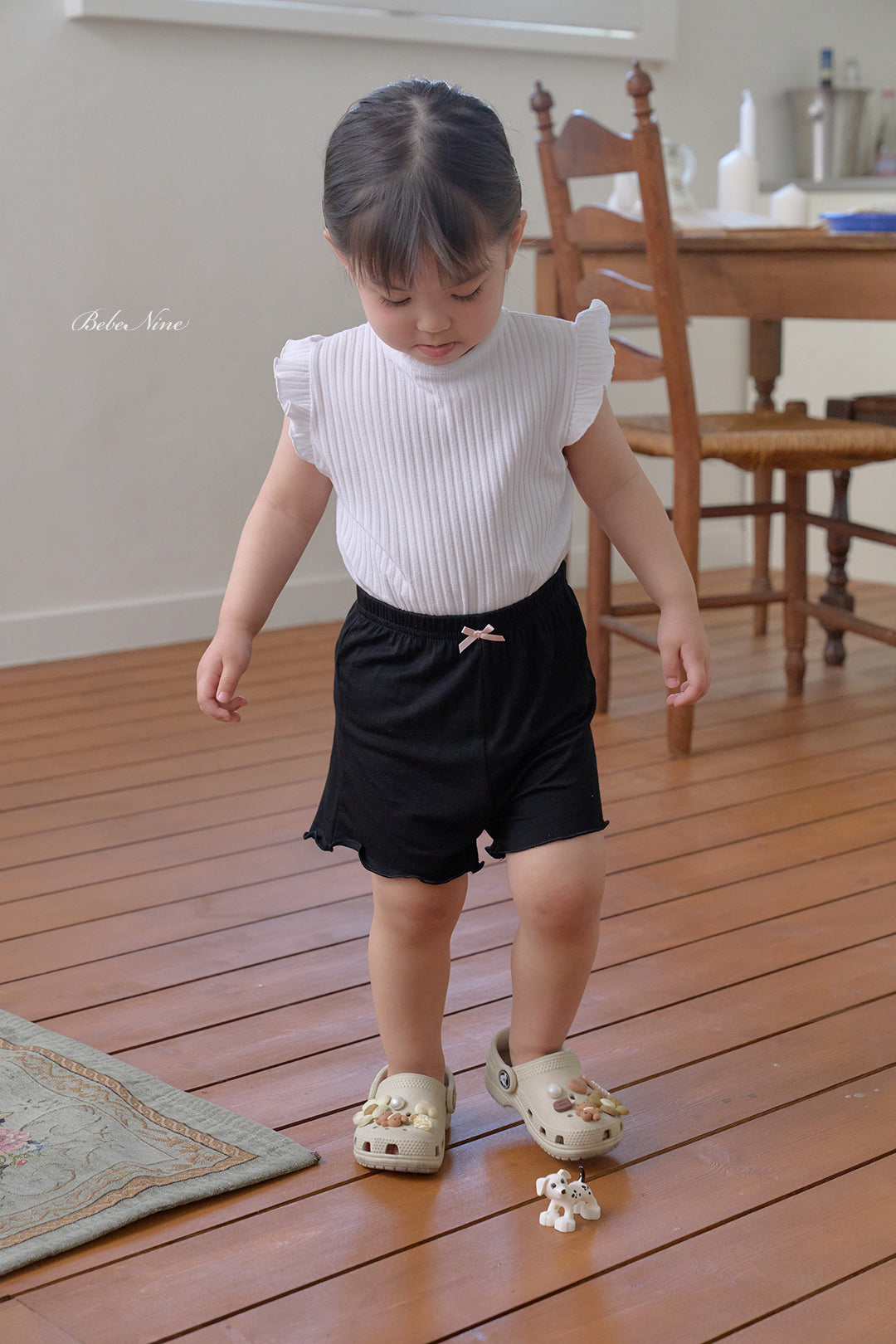 韓國童裝 26夏| BN47 Span Frill Leggings 彈性荷葉邊內搭褲