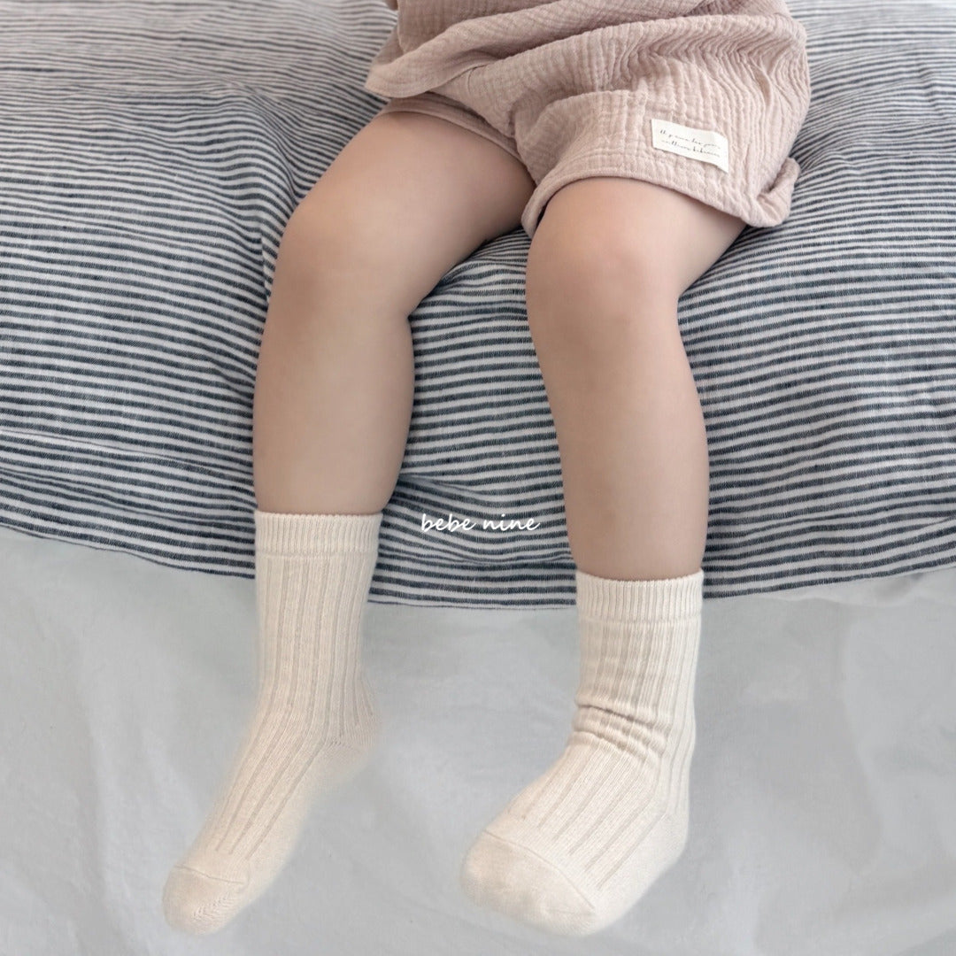 韓國童裝 26秋| BN68 Butter Knee Socks Set 膝上襪(4雙裝) (S-M)