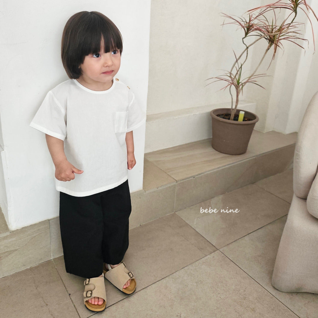 韓國童裝 25夏| BN25271 LEON BUTTOM TEE #同品牌4件85折