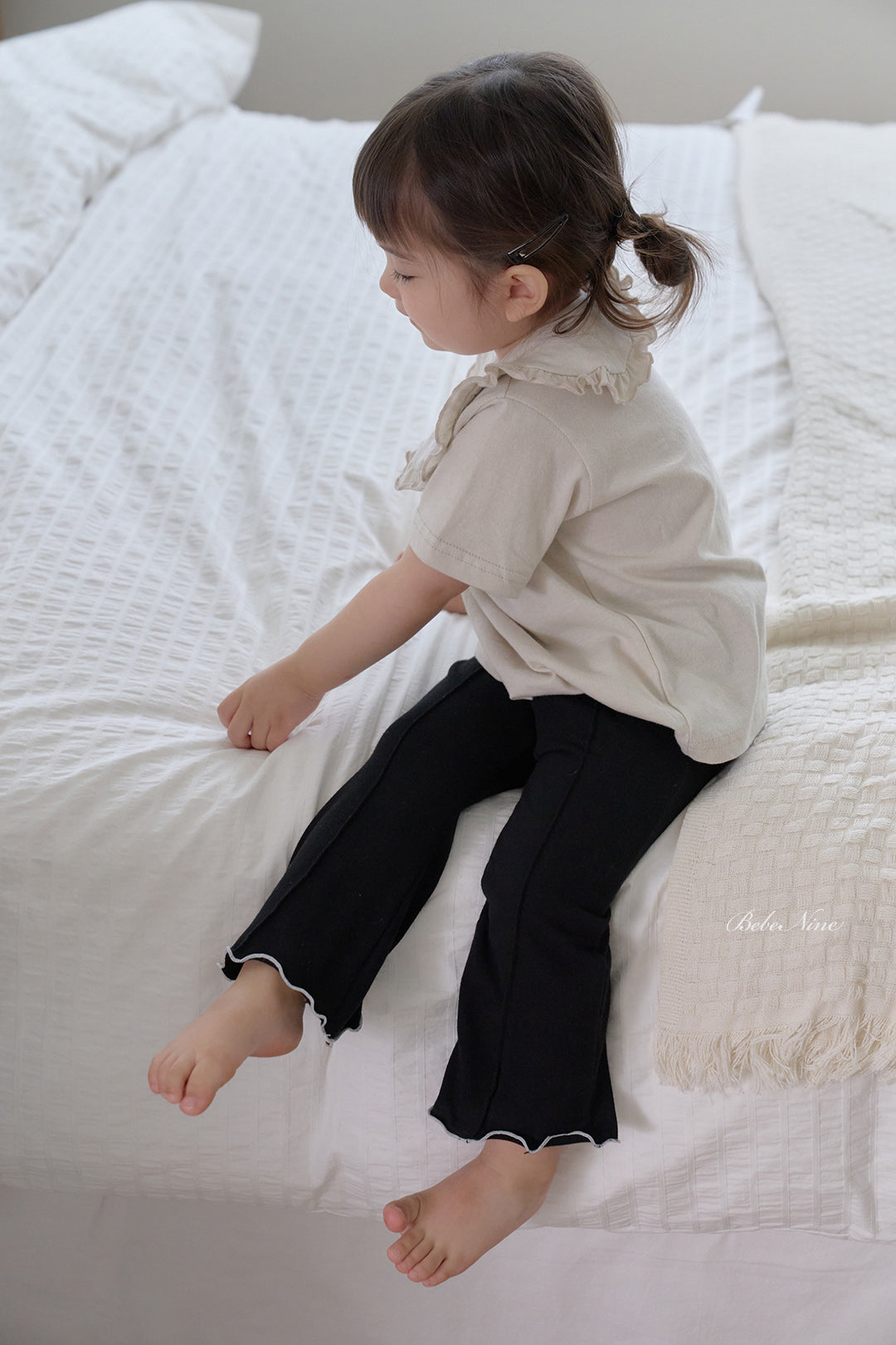 韓國童裝 26夏| BN44 Edge Flared Pants 邊緣喇叭褲