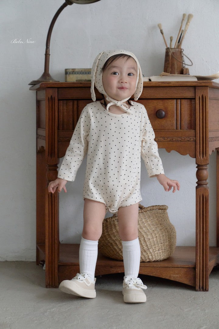 韓國童裝 26秋| BN14 Rib Dot Suit 包屁衣 (6M-18M)