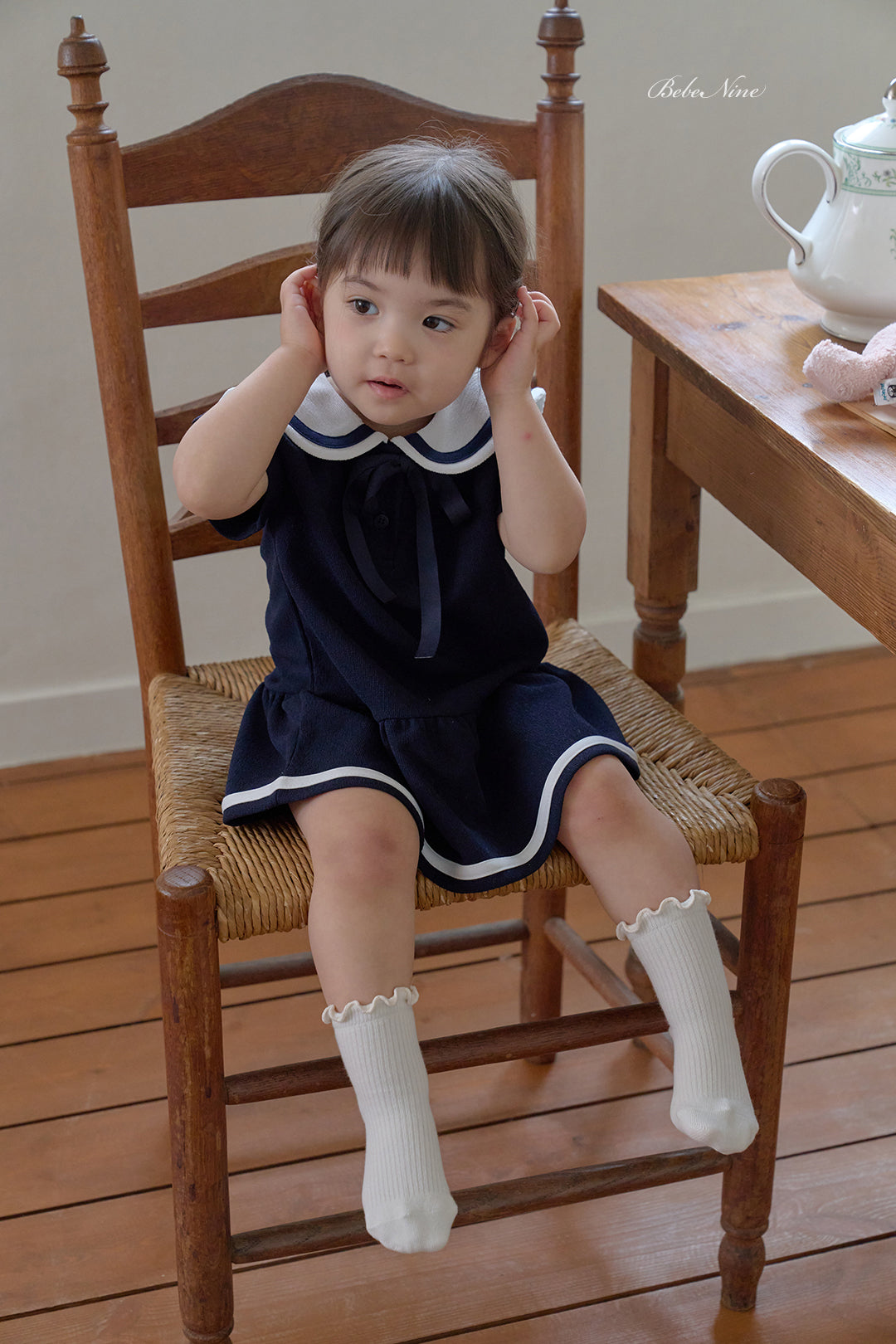 韓國童裝 26夏| BN52 Nine Frill Half Stockings Set (3p) Nine 荷葉邊半截襪套裝(3入)
