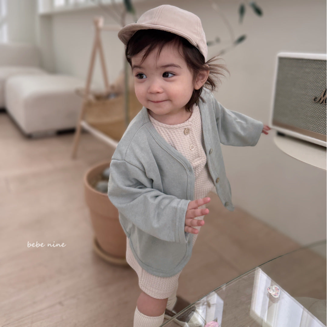 韓國童裝 25夏| BN25215 Daily Slub Cardigan (baby & kids) #同品牌4件85折