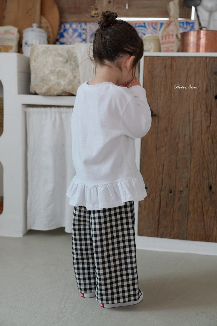 韓國童裝 26秋| BN55 Basic Frill Plain Tee 上衣 (75-115)
