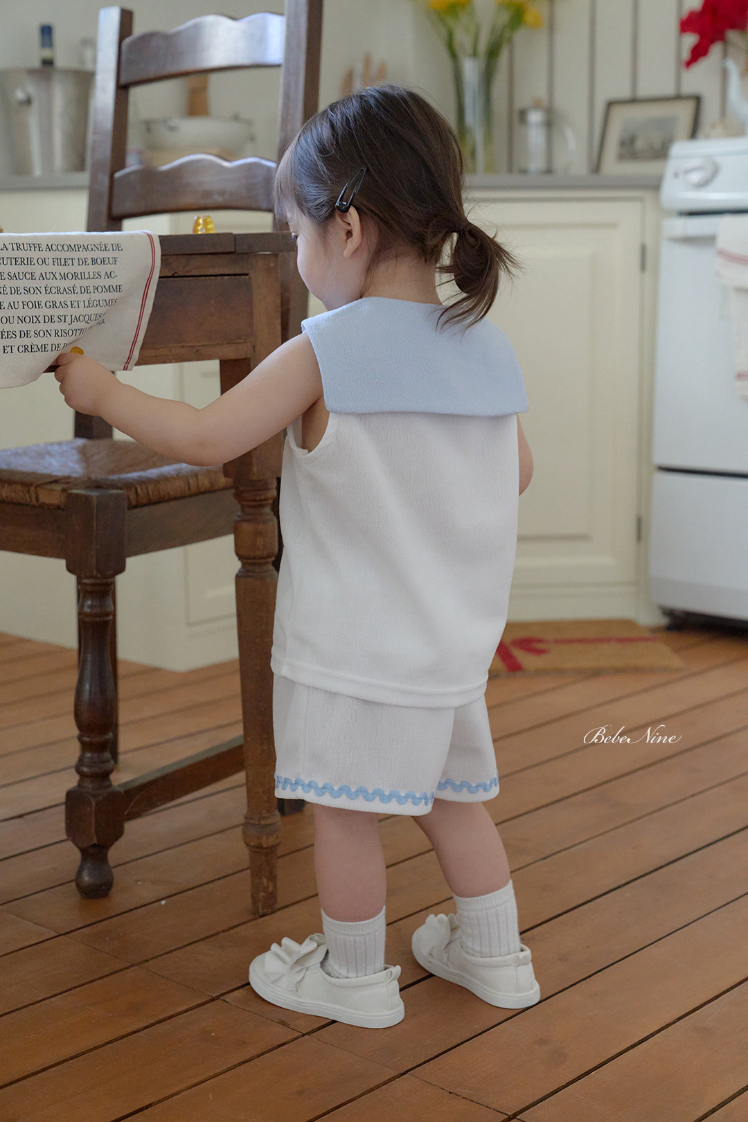 韓國童裝 26夏| BN28 Collar Sleeveless Set 翻領無袖套裝