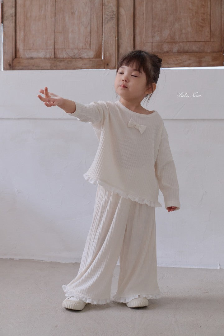 韓國童裝 26秋| BN40 Lilly Frill Set 套裝 (75-115)