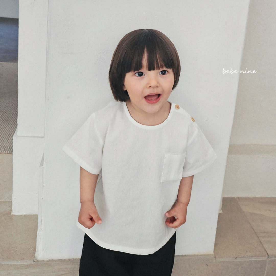 韓國童裝 25夏| BN25271 LEON BUTTOM TEE #同品牌4件85折