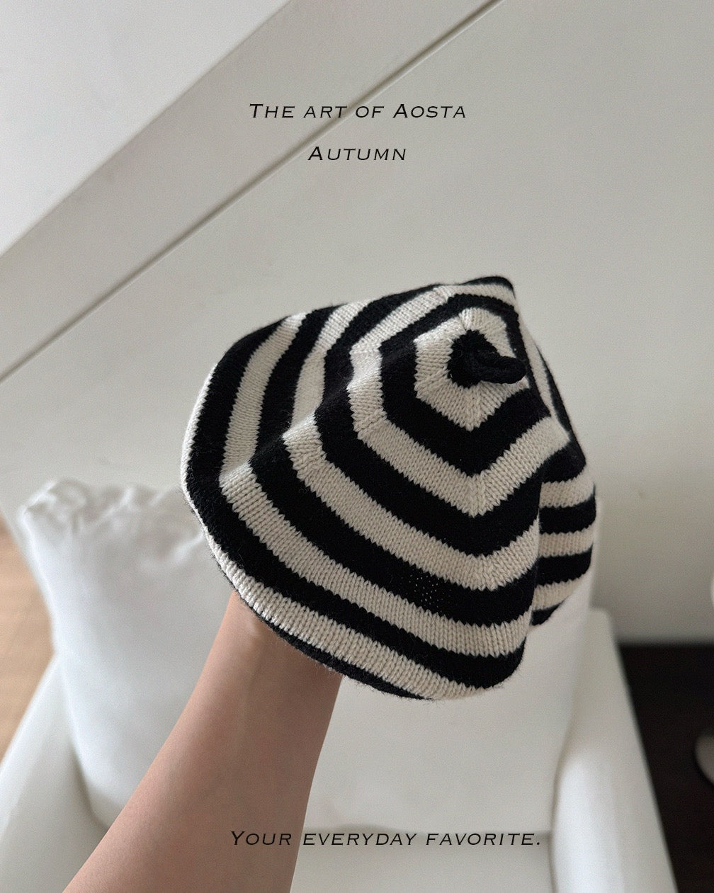 韓國童裝 26秋| AO07 Knit Cookie Beret 帽子 (FREE)