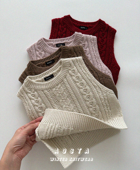 韓國童裝 25秋冬 | AO25412 Knit Vest