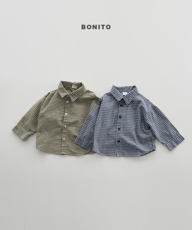 韓國童裝 26秋| BT47 Check Shirt 襯衫 (80-140)