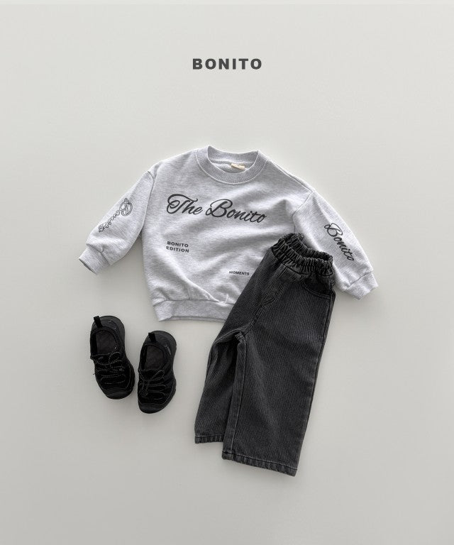 韓國童裝 26秋| BT12 The Bonito Lettering Sweatshirt 衛衣 (80-140)