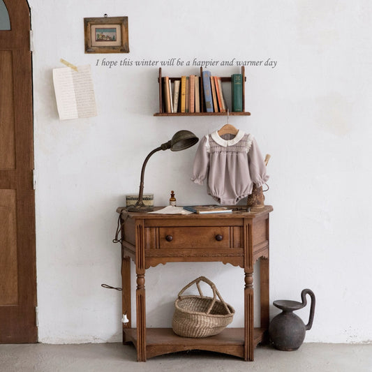 韓國童裝 25秋冬 | MD25407 Lace Embroidery Baby Suit