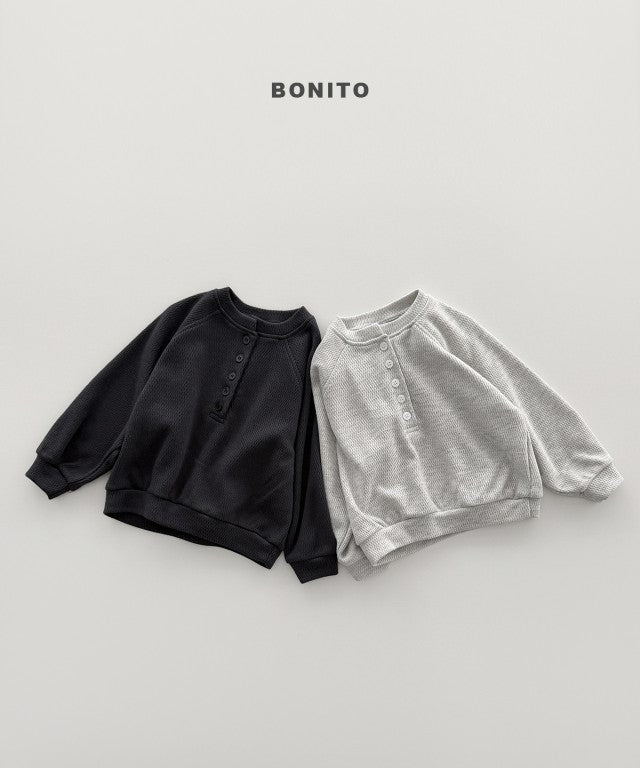 韓國童裝 26秋| BT25 Henley Neck Sweatshirt 衛衣 (80-140)