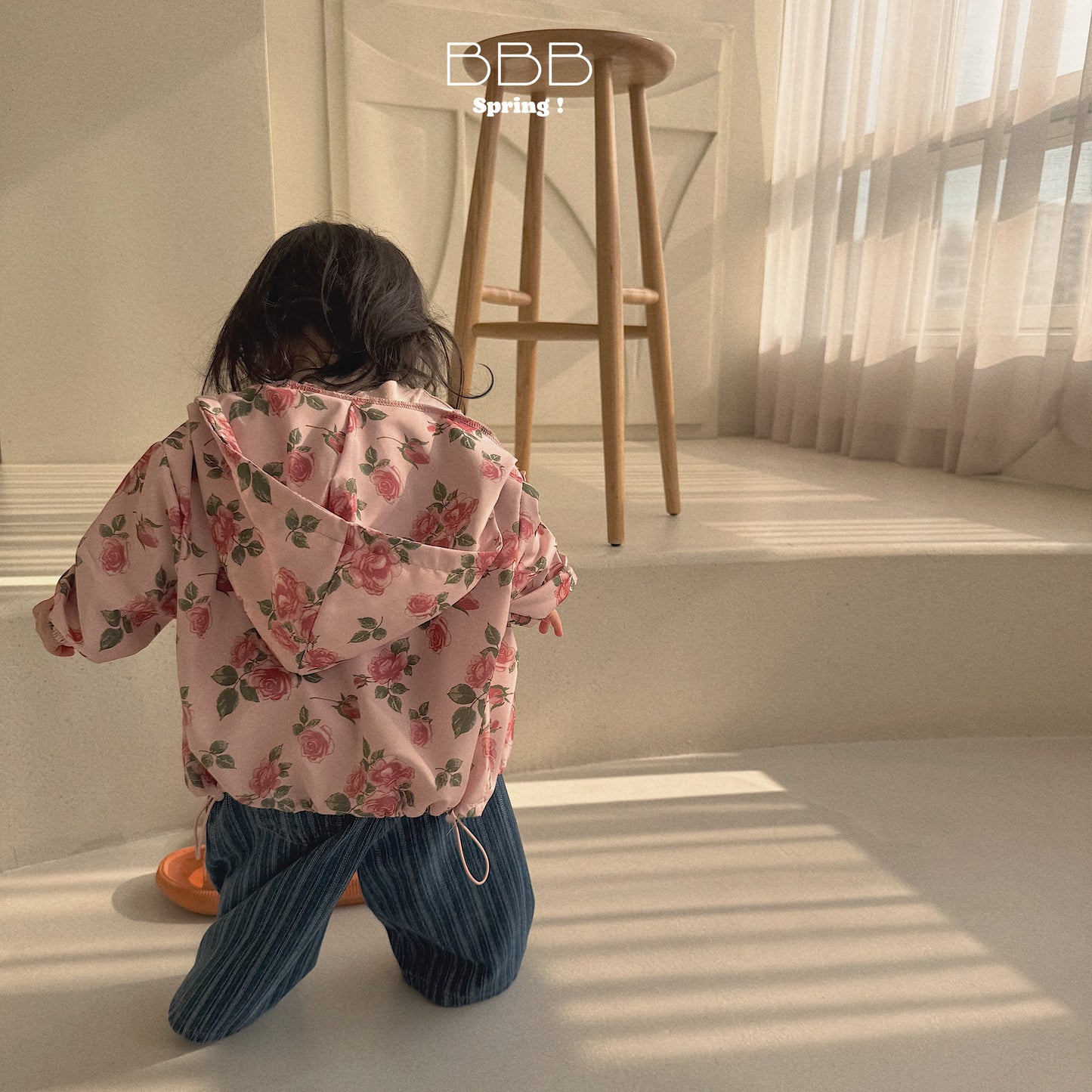 韓國童裝 26春 | BB14 Bebe Hood Flower Jumper (70-100cm)