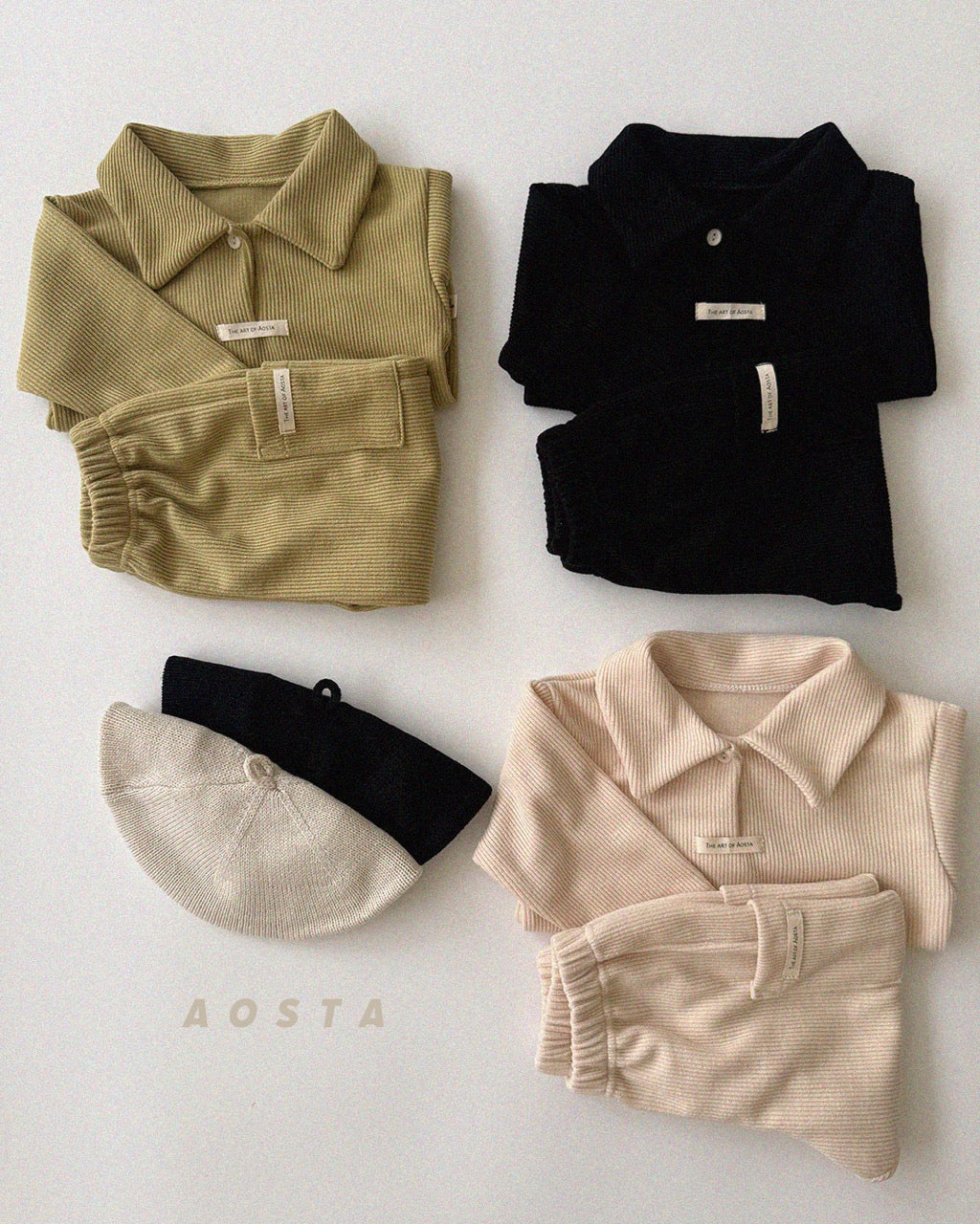 韓國童裝 26秋| AO55 Mulmul Collar T 上衣 (70-110)