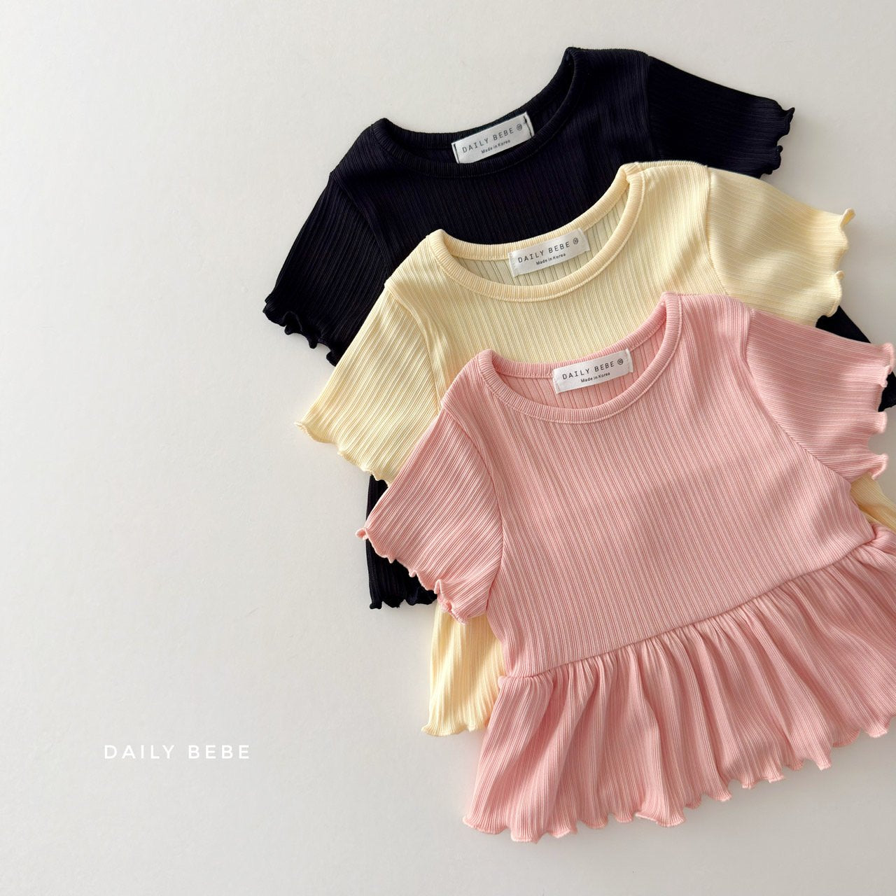 韓國童裝 26夏| DD09 Frill Pleats Set (75-140cm)