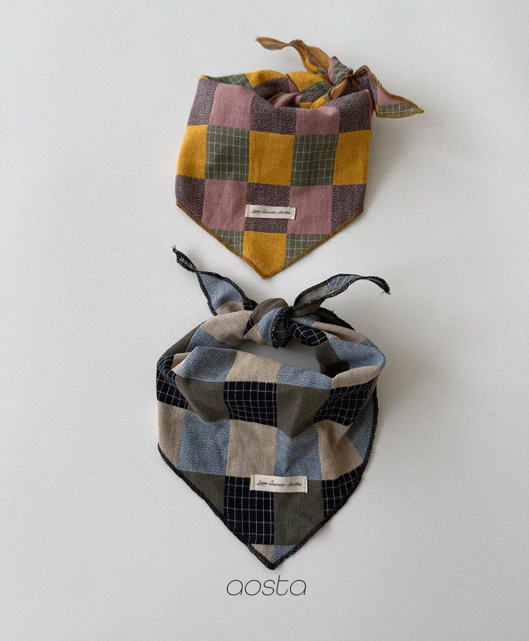 韓國童裝 26秋| AO66 Patchwork Scarf 圍巾 (FREE)