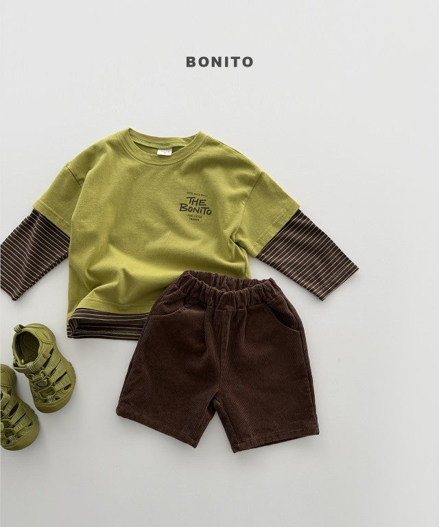 韓國童裝 26秋| BT09 Half Layered Tee 上衣 (80-140)