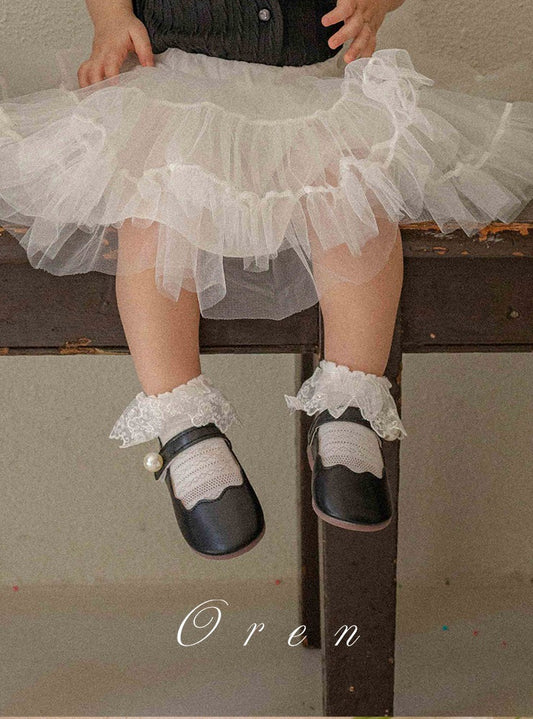 現貨▷ 韓國童裝 童襪 Oren Lace Short Socks