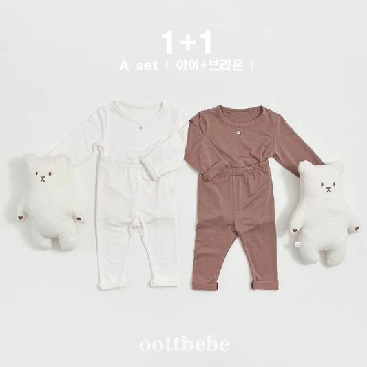 韓國童裝 | OT25302 1+1 室內服套裝