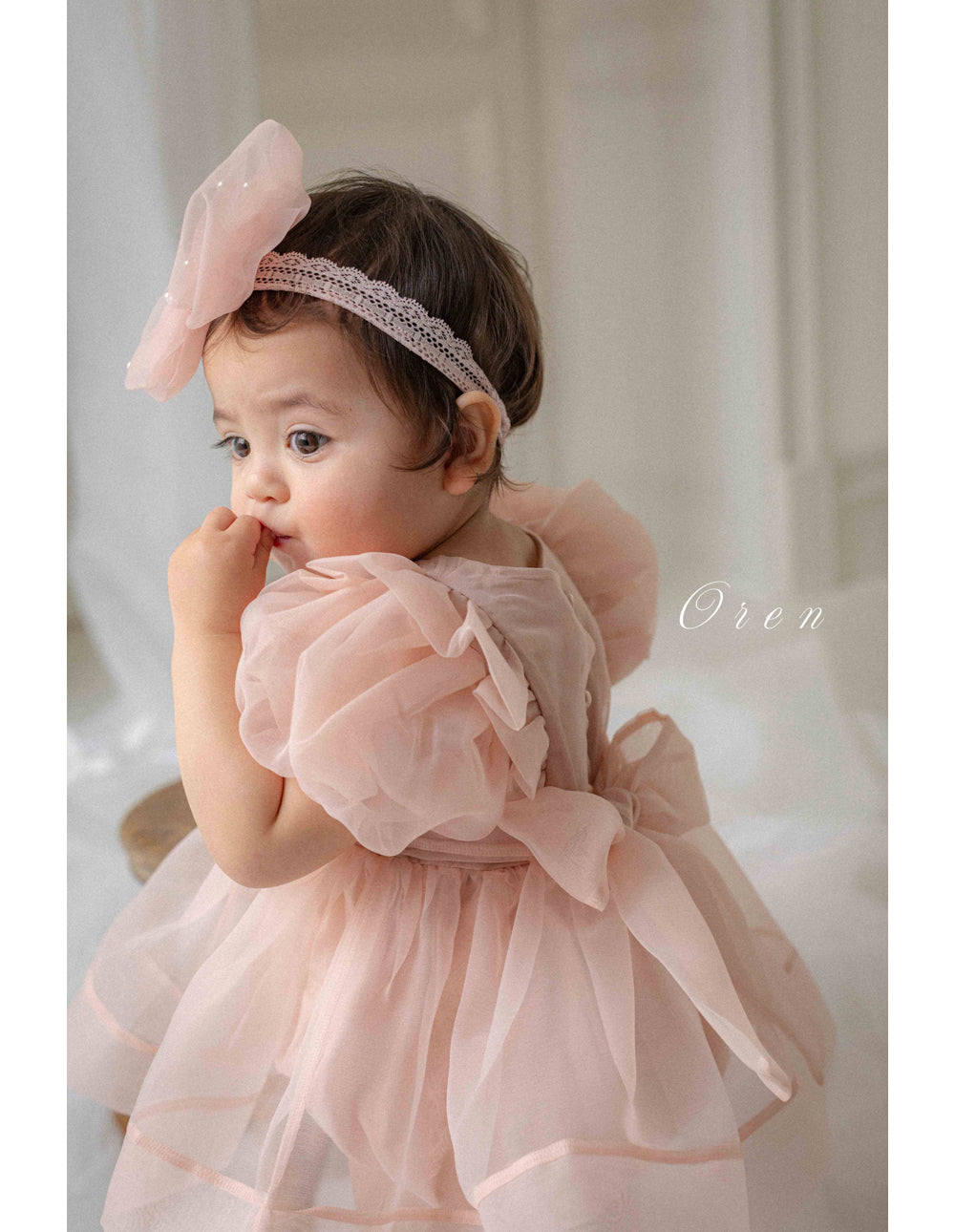 韓國童裝 26春 | OR24 Serena Pintuck Organza Suit
