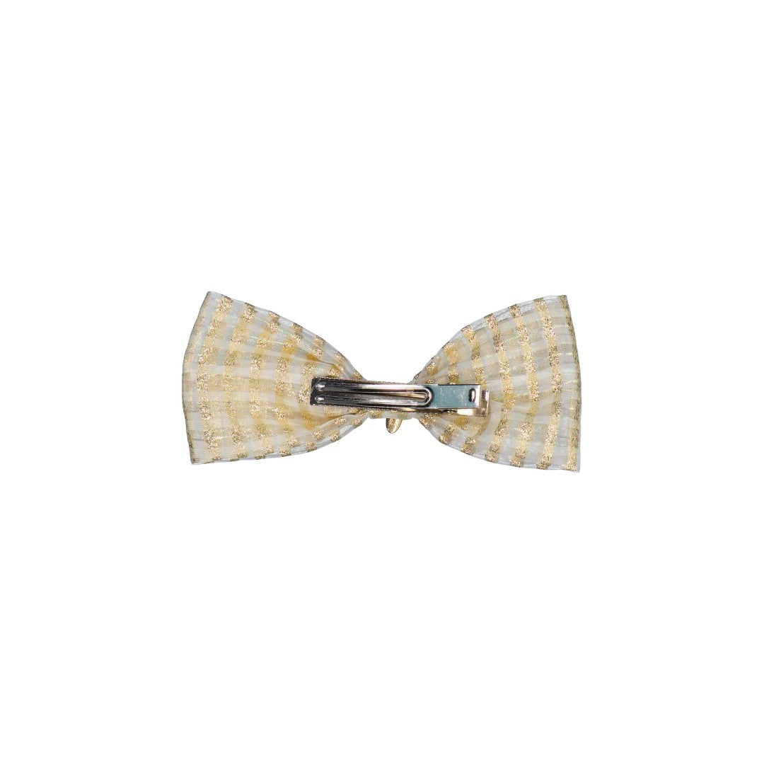 韓國童裝 26夏| LU31 Golden Ribbon Pin | Golden 蝴蝶結髮夾(FREE SIZE)
