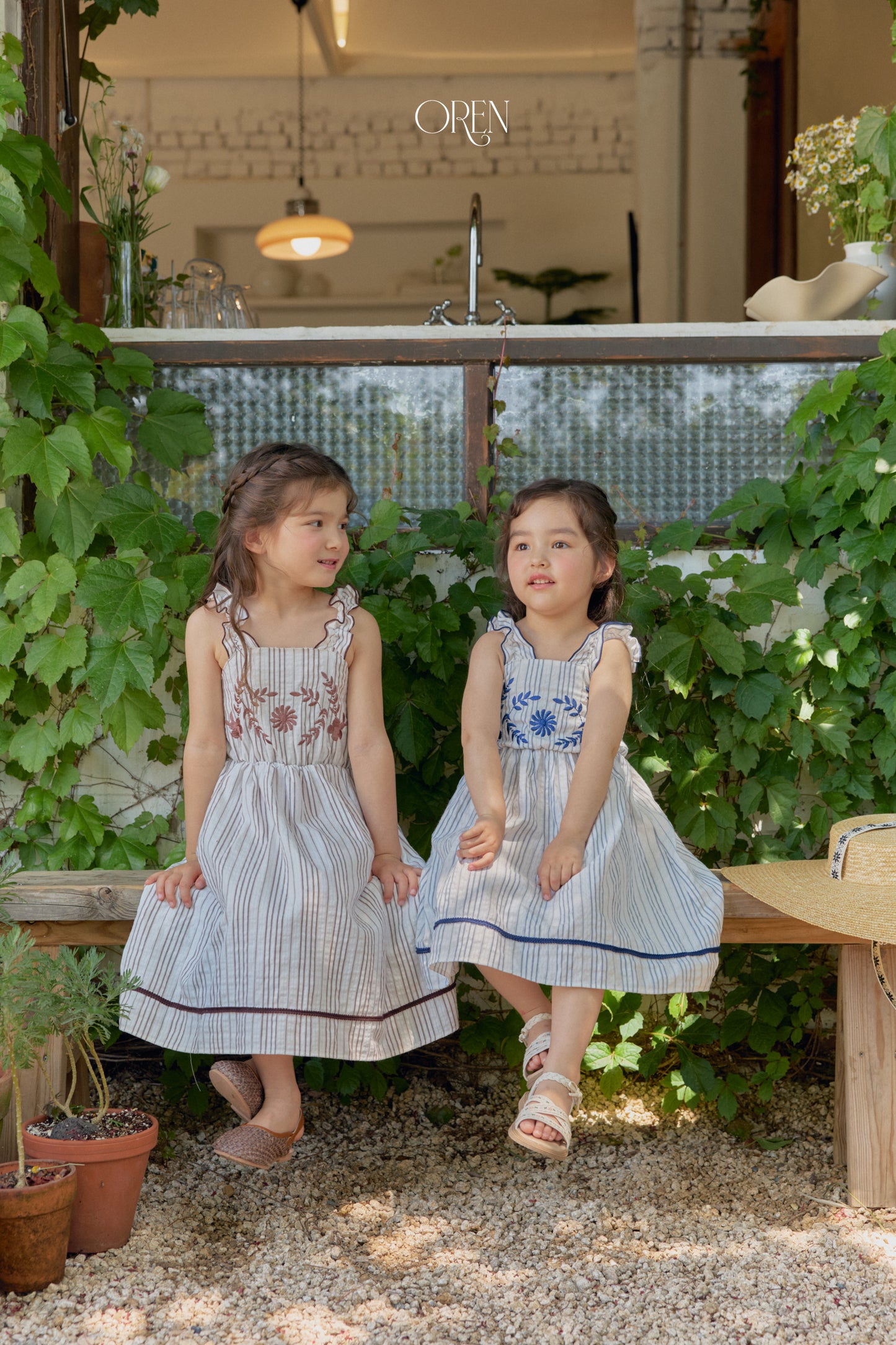 韓國童裝 26夏| OR78 Casa Stripe Dress 卡薩條紋洋裝 (90-120)