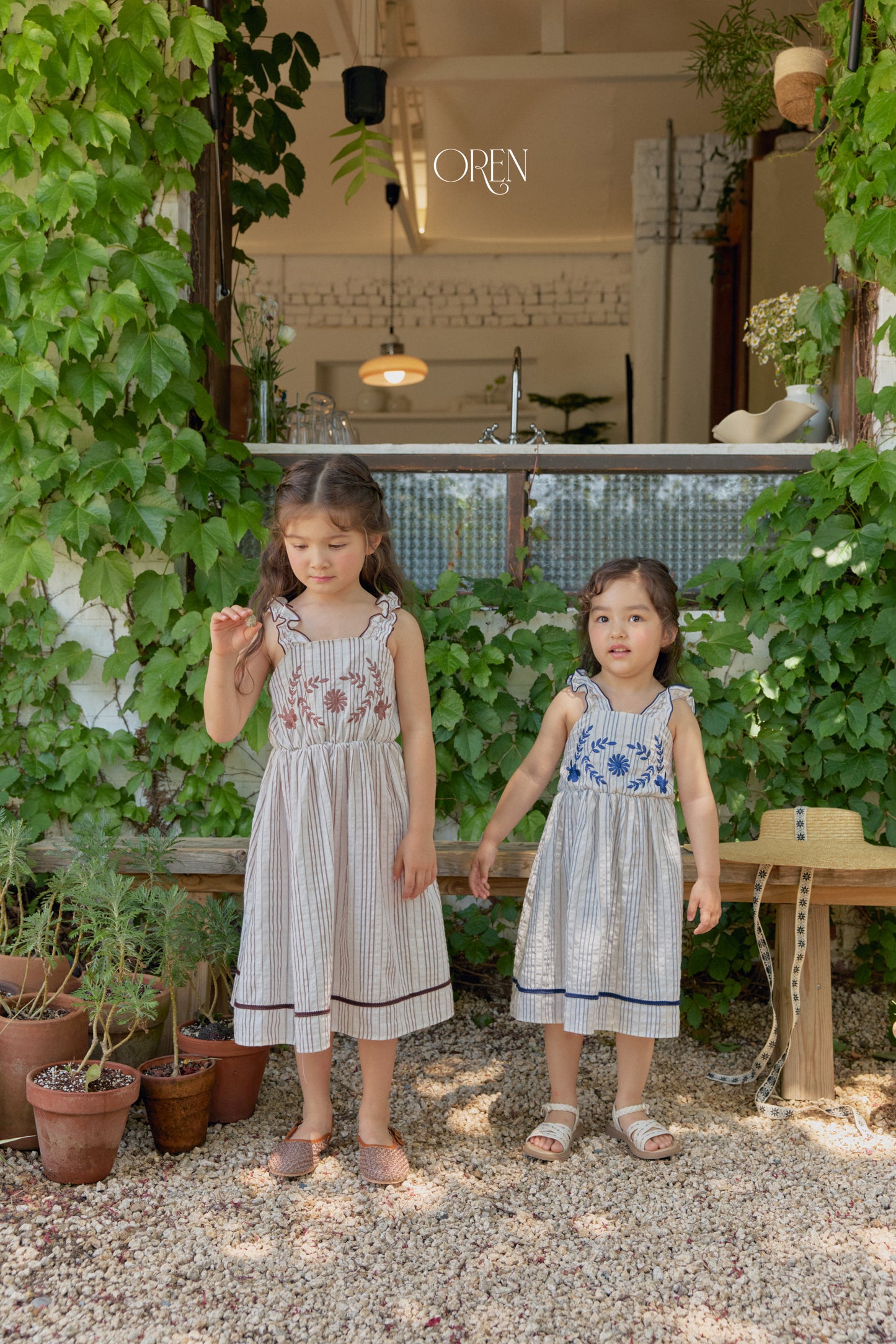 韓國童裝 26夏| OR78 Casa Stripe Dress 卡薩條紋洋裝 (90-120)