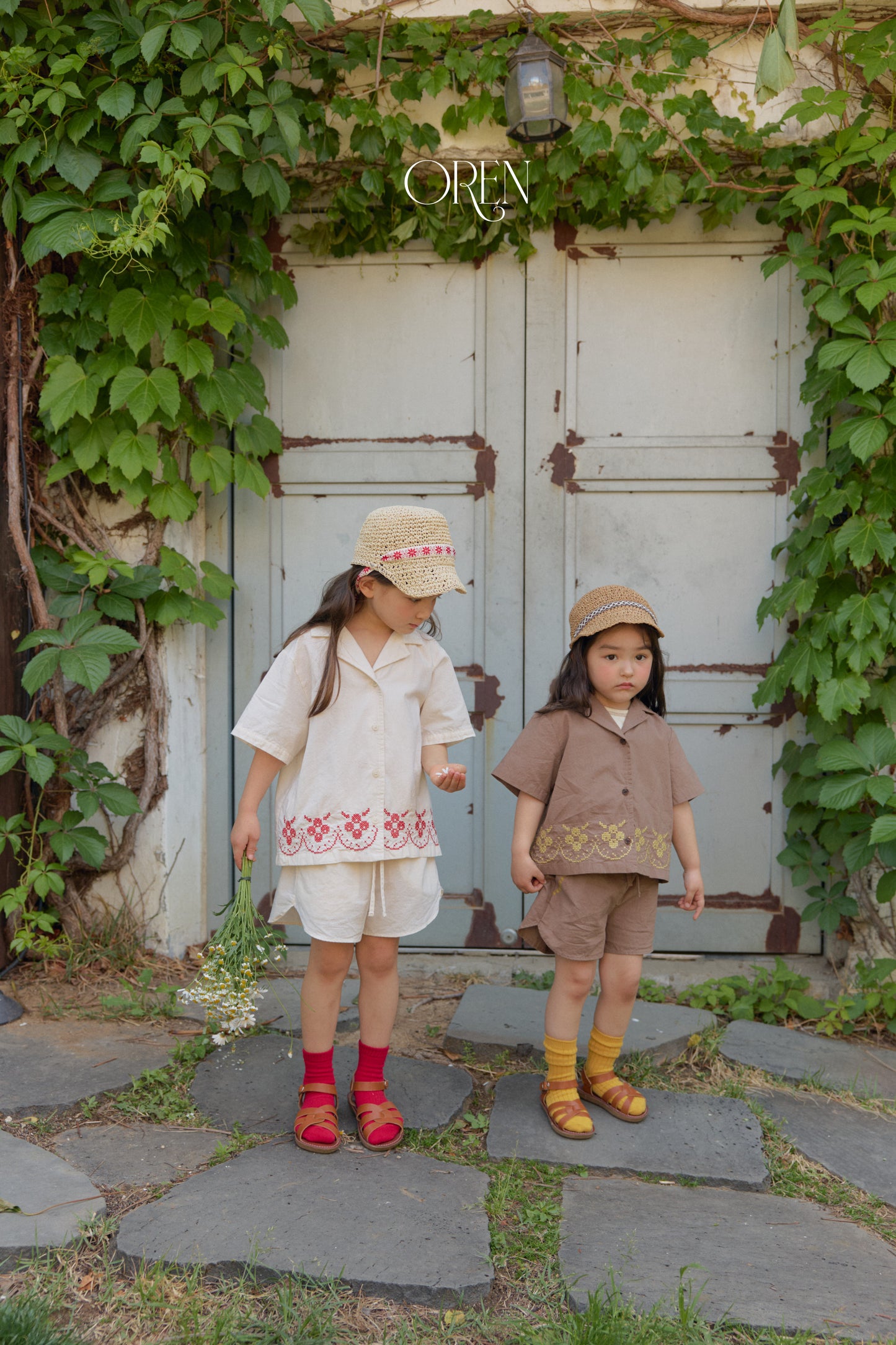 韓國童裝 26夏| OR60 Rosie Garden Shirt 羅西花園襯衫 (90-120)