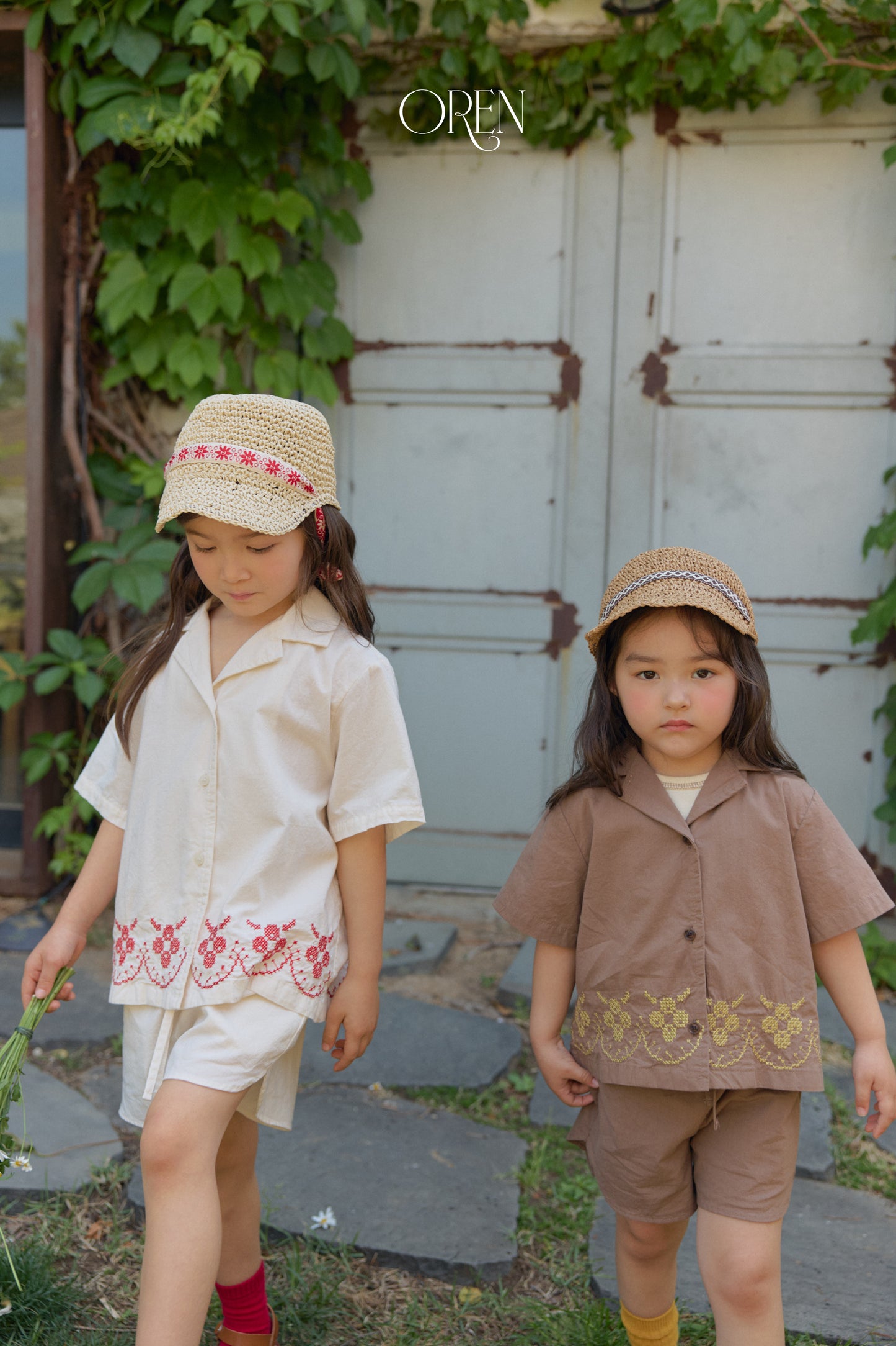 韓國童裝 26夏| OR60 Rosie Garden Shirt 羅西花園襯衫 (90-120)